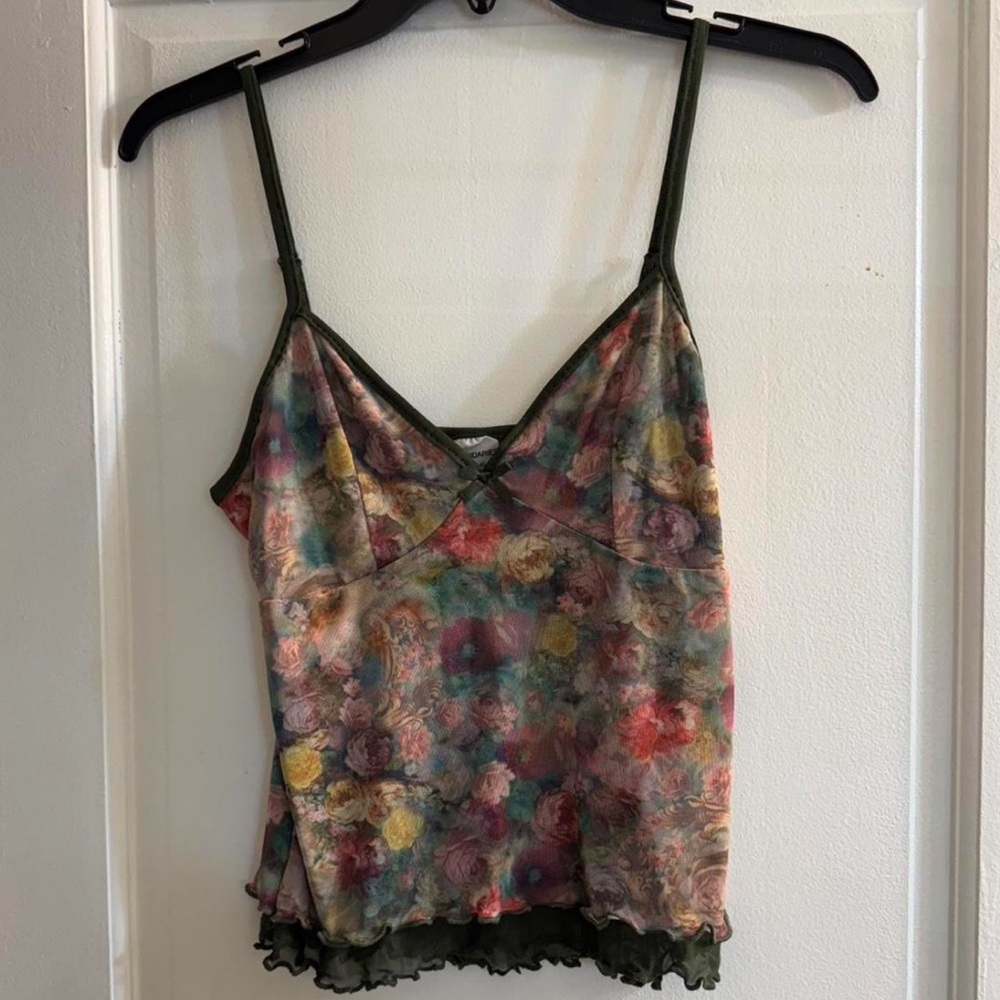 Floral Camisole with Multicolor Design
